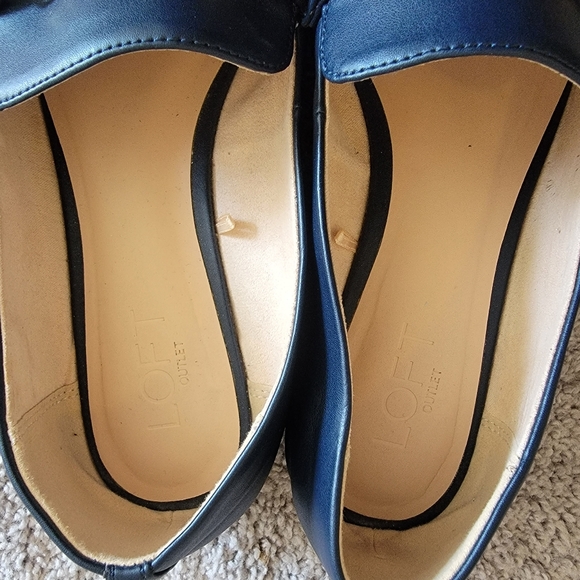 Loft OUTLET Navy and Gold Loafers - Picture 8 of 11